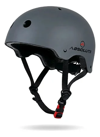CAPACETE ADULTO CINZA ABSOLUTE COQUINHO S/LED TAMANHO G (57-62)