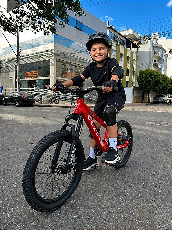 BICICLETA ARO (20) MTB COLLI DUBLIN ALUMINIO 7 VELOCIDADES (1X7) FREIO A DISCO MECÂNICO COR VERMELHA
