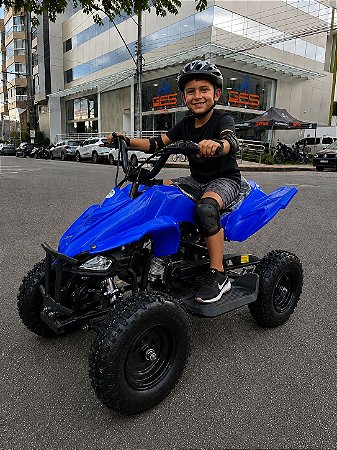 QUADRICICLO INFANTIL A COMBUSTAO 49CC AZUL UNITOYS