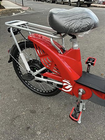 BICICLETA ELETRICA E-VIBE 800W VERMELHA ASTUR