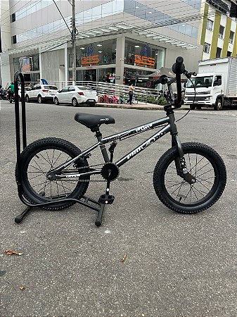 BICICLETA ARO (16) FEMININA/MASCULINA COR PRETO SEM MARCHA FREIO V-BRAK PRO-X SERIE 16