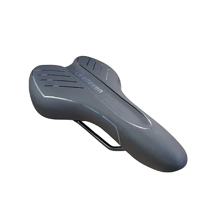 BANCO SELIM MTB PRETO/CINZA COM CANALETA 270MM X 150MM