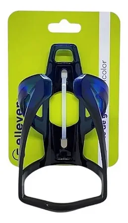 SUPORTE CARAMANHOLA GARRAFA SQUEEZE ELLEVEN BICOLOR SAÍDA FRONTAL PRETO/AZUL