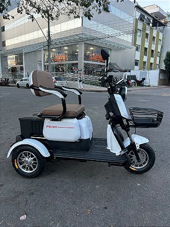 TRICICLO ELETRICO  DUOS FENIX-LITHIUM BRANCA  48V 1000W