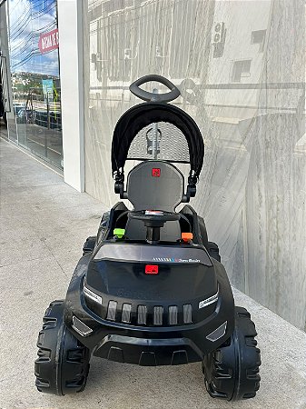 SUPER BANJIPE® RECLINÁVEL COM CAPOTA PASSEIO & PEDAL (PRETO)