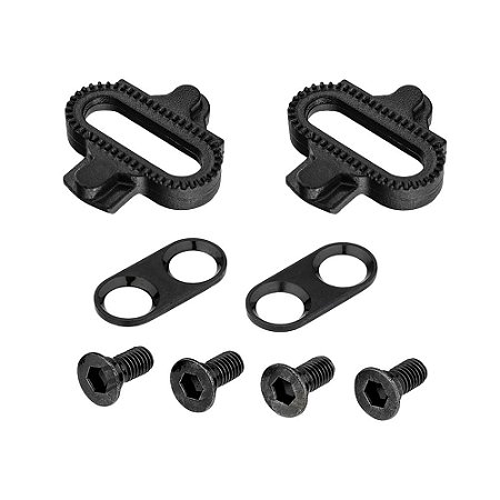 TACO PEDAL CLIP MTB EM ALUMINIO PRETO GTA RX