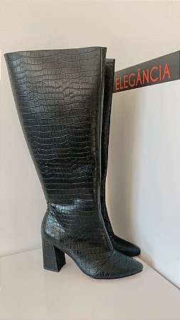 Bota croco preta