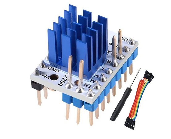 Driver Motor De Passo Tmc2209 V3 Com Dissipador Silencioso