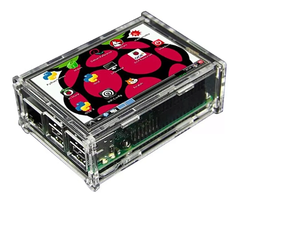 Display Tela Lcd 3.5 Touch Raspberry Pi + Case