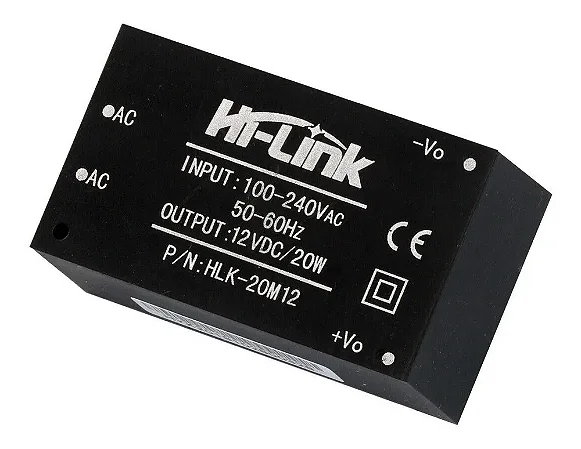 Mini Fonte Hi Link Hlk-20m12 Hlk20m12 100-240vac 12v Dc 20w