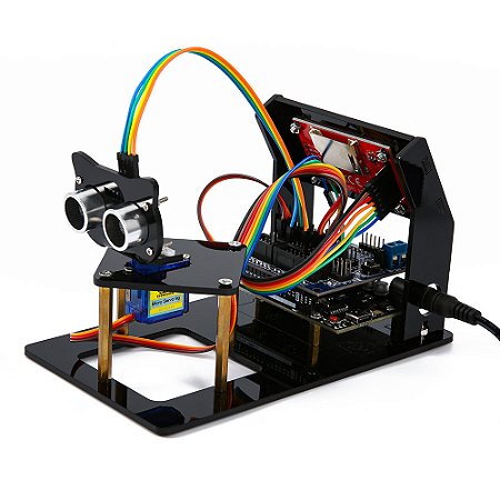Kit Educacional Radar Ultrassônico Compatível com Arduino NF