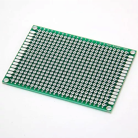 Pcb Placa Fibra Vidro Perfurada 6x8 Cm Face Simples NFe