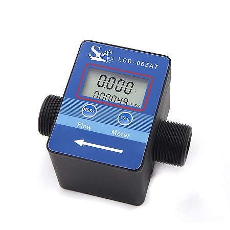 Medidor Fluxo Vazão Água Display Rosca 3/4 Pol NFe