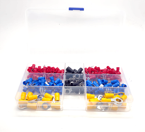Kit Terminal Conector Olhal 200Pcs Fio 0,5 a 6mm2 NFe