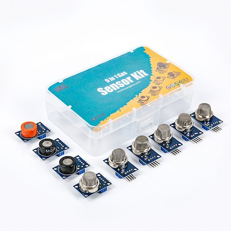 Kit 9 Componentes Módulos Sensores Gás Para Arduino NFe