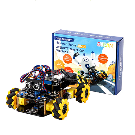Kit Robô Avançado Educacional Tutoriais Esp32 Wifi App NFe