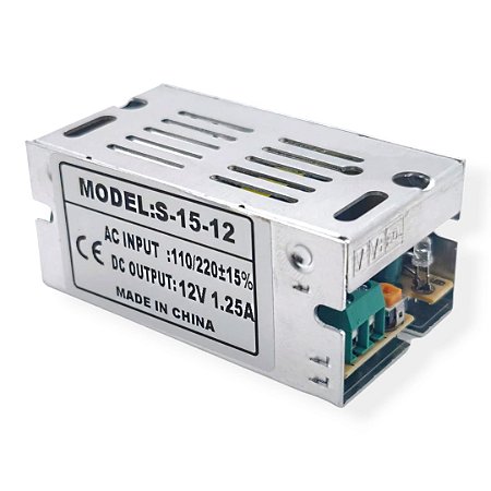 Fonte de Alimentação Colmeia 12V 15W S-15-12 Qualidade NFe