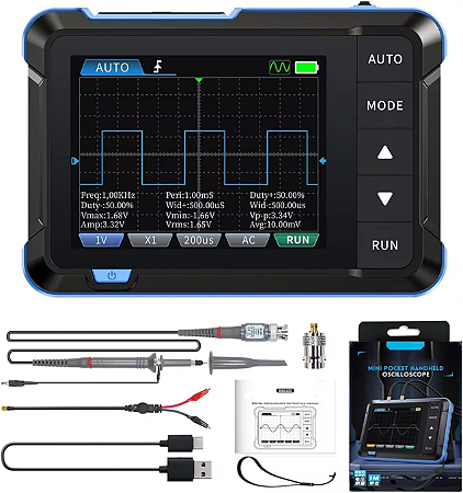 Mini Osciloscópio Digital Portátil FNIRSI DSO153 800vpp NFe
