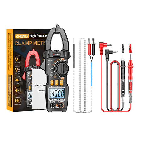 Alicate Amperímetro Digital Profissional Aneng PN107*