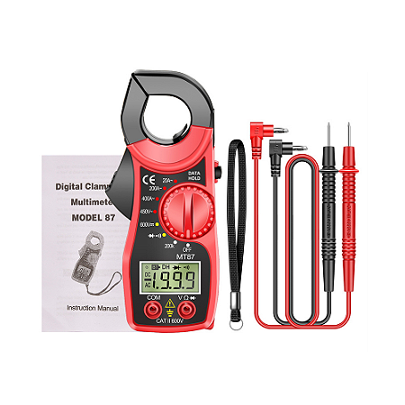 Alicate Amperímetro Digital Profissional Aneng MT87 NFe