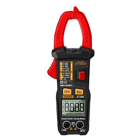 Alicate Amperímetro Digital Profissional Aneng ST194 NFe