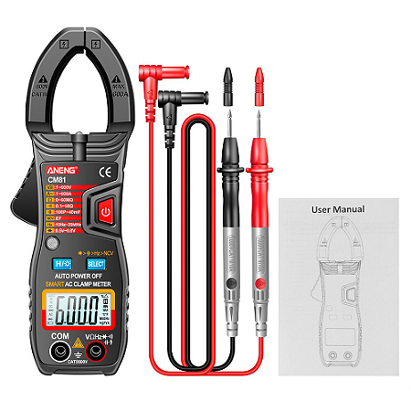 Multimetro Digital Profissional Aneng CM81 Automático NFe
