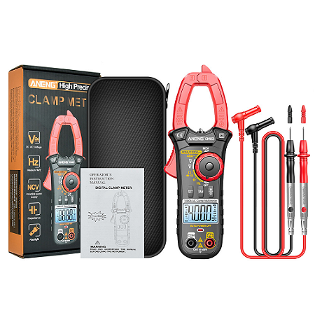 Alicate Amperímetro Digital Profissional Aneng CM83 NFe