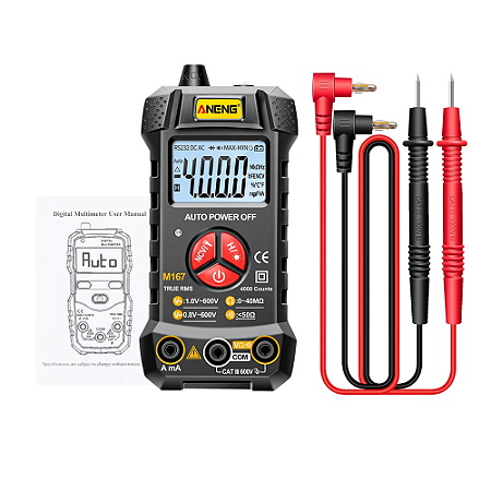 Multímetro Digital Profissional Compacto Aneng M167 NFe