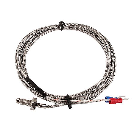 Sensor De Temperatura Termopar Tipo K 0 A 800°c 2 Metros