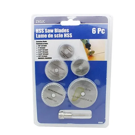 Kit Conjunto Serra Circular Para Micro Retífica 6pcs NFe