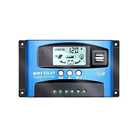 Controlador Carga Painel Solar Mppt 100a 12v 24v Automático