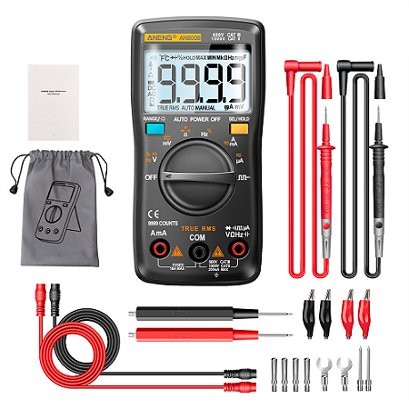 Multimetro Digital Profissional Aneng AN8000 Automatico NFe