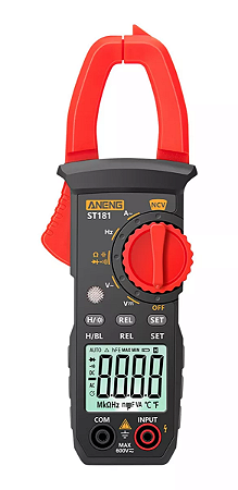 Alicate Amperímetro Profissional Com Estojo Aneng ST181 NFe