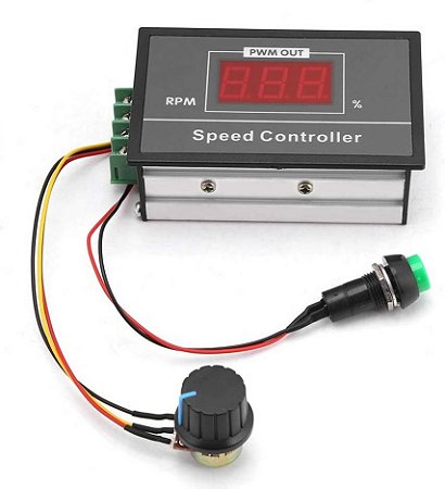 Controlador Velocidade PWM Chave Display 60V 20A NFe