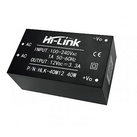 Mini Fonte Hi Link Hlk-40m12 100-240v 12v Cc 40w Nfe