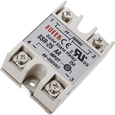 Relé Estado Sólido SSR-25AA Corrente Alternada NFe