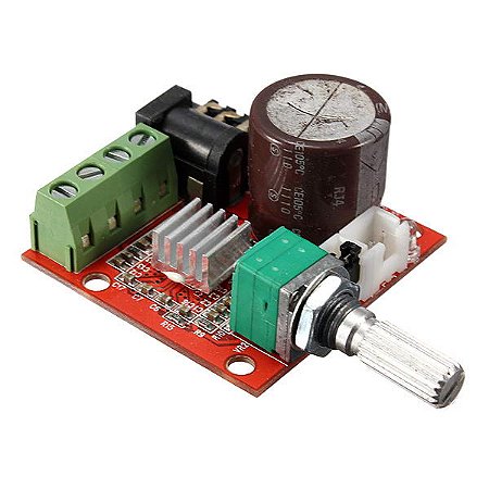 Placa Amplificador de Áudio Mini Hi-fi Pam8610 12v