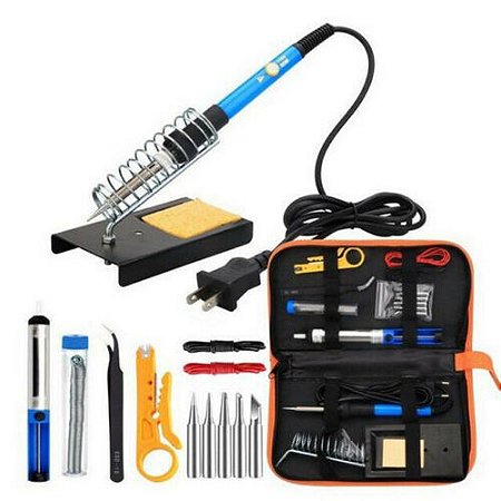 Kit Para Soldar Avançado Ferro Solda Estanho Suporte