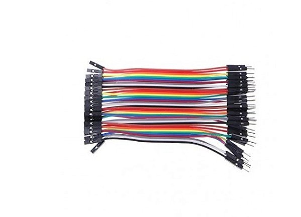 40x Jumper Dupont Arduino Macho Femea M-F 10cm
