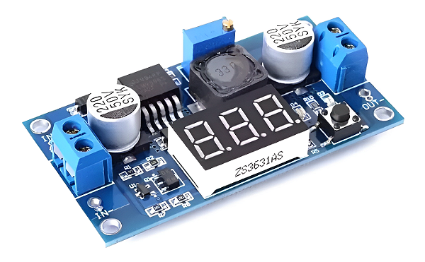 Regulador de Tensão Ajustável LM2577 dc-dc Display