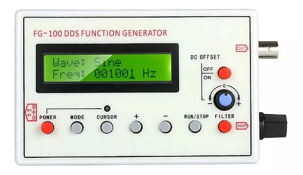 Módulo Gerador De Sinais Funções Fg-100 Dds 500khz Freq