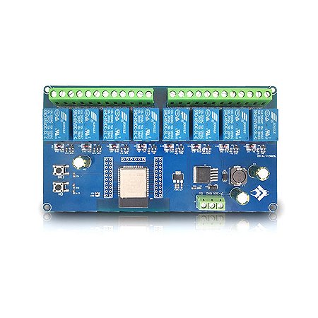 Placa Desenvolvimento Wifi IOT ESP32 8 Canais Relé 10A NFe