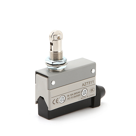 Sensor Fim Curso Mecânico Industrial Botão Roldana AZ-7311
