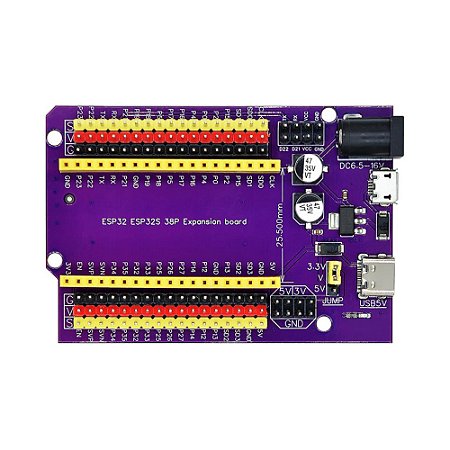 Placa Adaptador Expansão Terminal Esp32 38 Pinos Usb P4