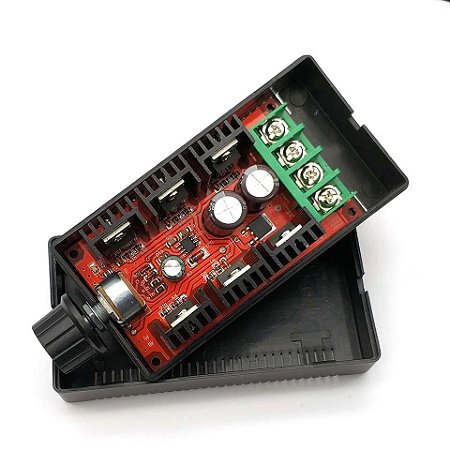 Controlador Velocidade Motor DC PWM 9 a 50V 40A Case