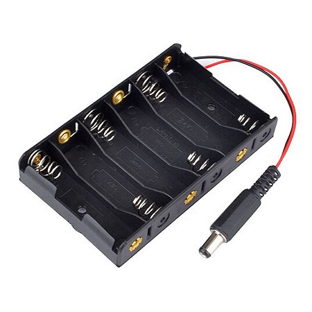 Case Suporte 6 Pilhas AA Sem Tampa Plugue P4 Prototipagem