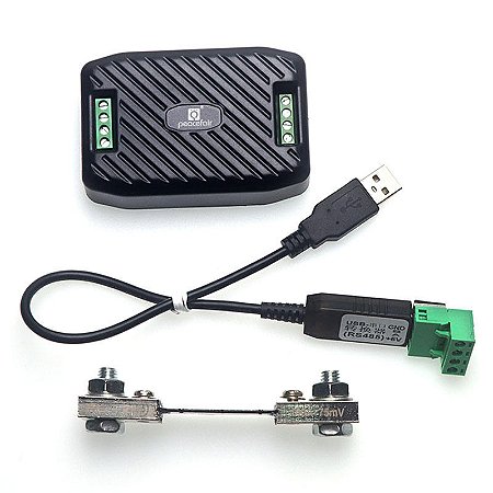 Medidor Energia Potência 300VDC 100A RS485 PZEM-017 + Shunt