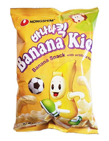 Salgadinho Coreano de Milho Sabor Banana ( Banana Kick ) - 45g