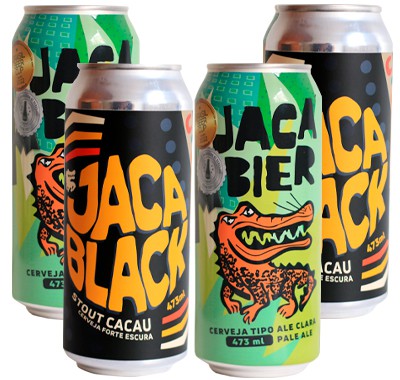Combo Cerveja Artesanal Pale Ale e Stout Cacau - Jacabier e JacaBlack
