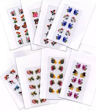 Adesivo de unha - 20 Unidade